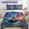 Gothic Style Bedding Set Breathable Duvet Cover with Pillowcases Decorative Bed Linen for Bedroom Home Decoration Birthday Gift