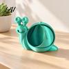 Portable Trinket Bowl 3D Printed Colorful Snail Storage for Small Items Creative Desktop Organizer Modern Home Solution with Hollow Spiral