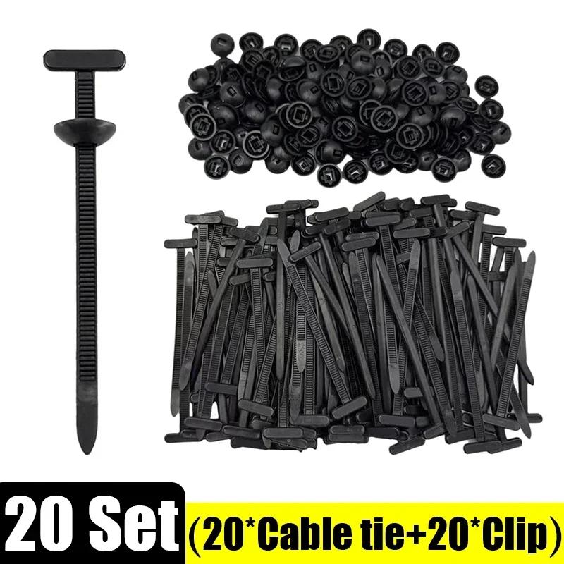 Nylon Cable Ties Buckle Auto Fastener Screw Replacement Clip Car Fenders Trunk Engine Guard Panel Wire Management Tool Organizer