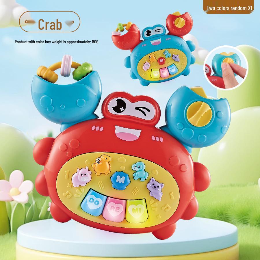 Multifunctional Dinosaur Electronic Organ Toy for Early Education - Sound and Light Piano with Cartoon Animals for Babies and Toddlers