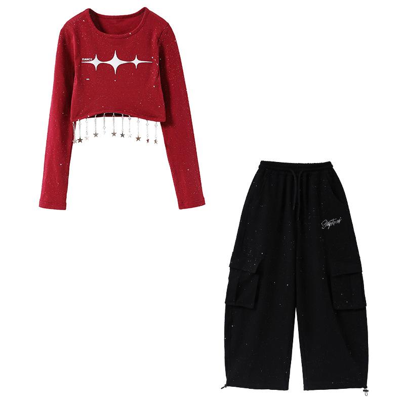 Children's Street Dance Jazz Dance Clothing Girls' Trendy Runway Fashion Clothing Women's Troupe Cool Jazz Children's Performance Clothing