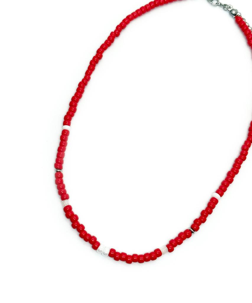 Monoflux Pulse Red Necklace_Signal Red