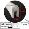 High-Temp Resistant Silicone U-Shaped Edge Seal Strip for Fiberglass Panel - Dustproof & Anti-Collision.