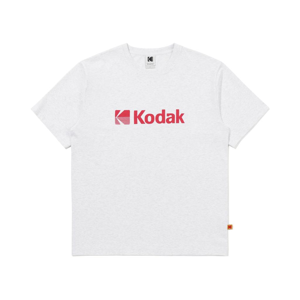 KODAK Essentials Big Logo Askin Short Sleeve T-Shirt White Melange