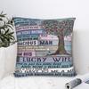 Mothers Day Square Pillow Cases Love From Son Cushion Covers Awesome Polyester Decor Pillowcase for Car Xcm