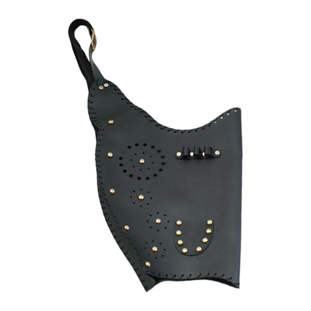 Traditional Bow Quiver Bag PU Archery Bow Storage Bag Wear Resist Rivet Bow Carry Shoulder Bag Bow Training Accessories