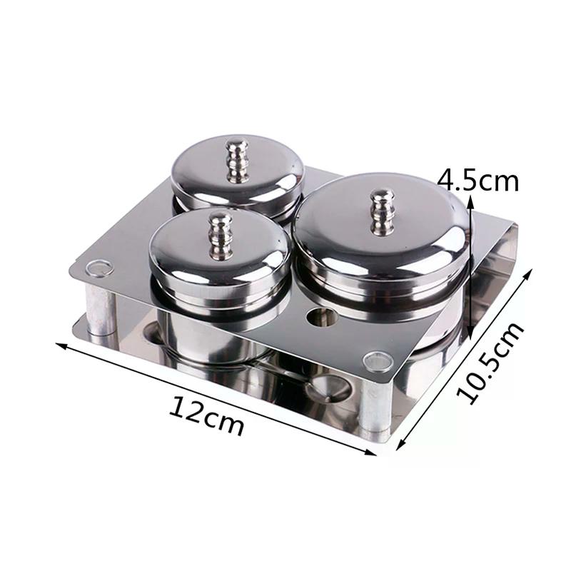 3pcs/set Manicure Acrylic Liquid Container Organizer Dappen Dish Nail Art Tools