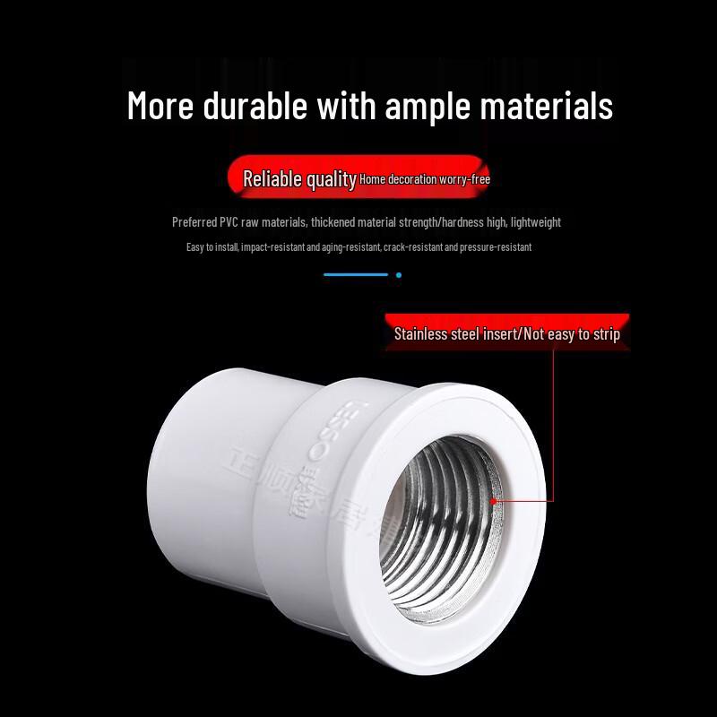 PVC Internal Thread Straight Pipe Connector