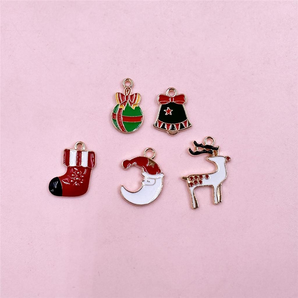 10 sztuk DIY Akcesoria Dekoracja Naszyjnik Kolczyki Biżuteria Makings Ręcznie Wisiorek Koraliki Boże Narodzenie Materiały Stopowe