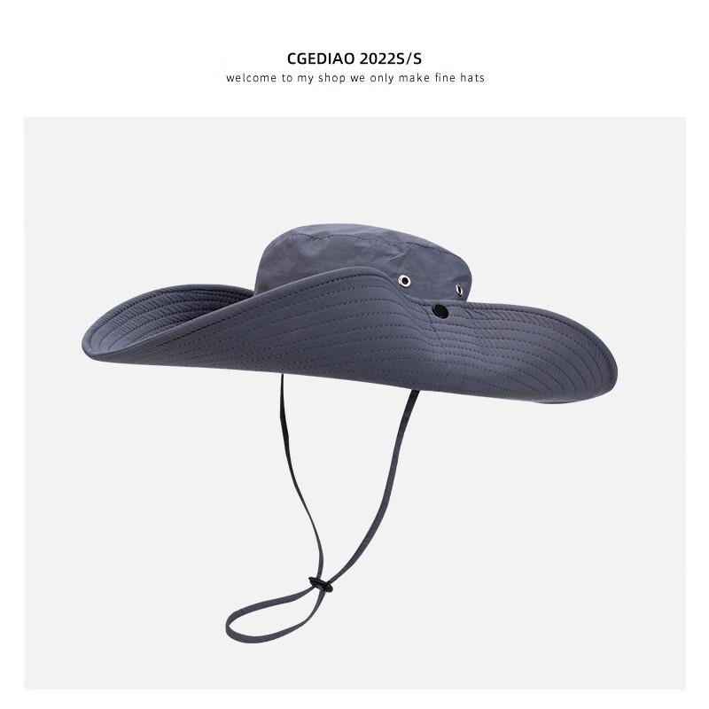 XIN SHENG XIANG Summer Wide Brim Sun Protection Bucket Hat