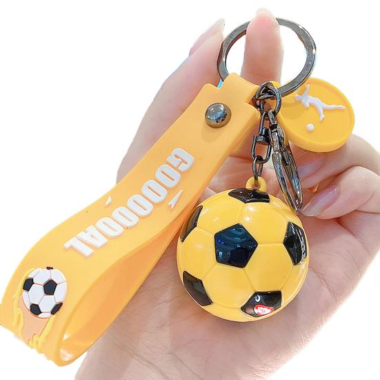 Football Keychain Pendant, 2026 Soccer Game Themed Key Chain, Flexible Strap Football Match Key Ring for Cars Party