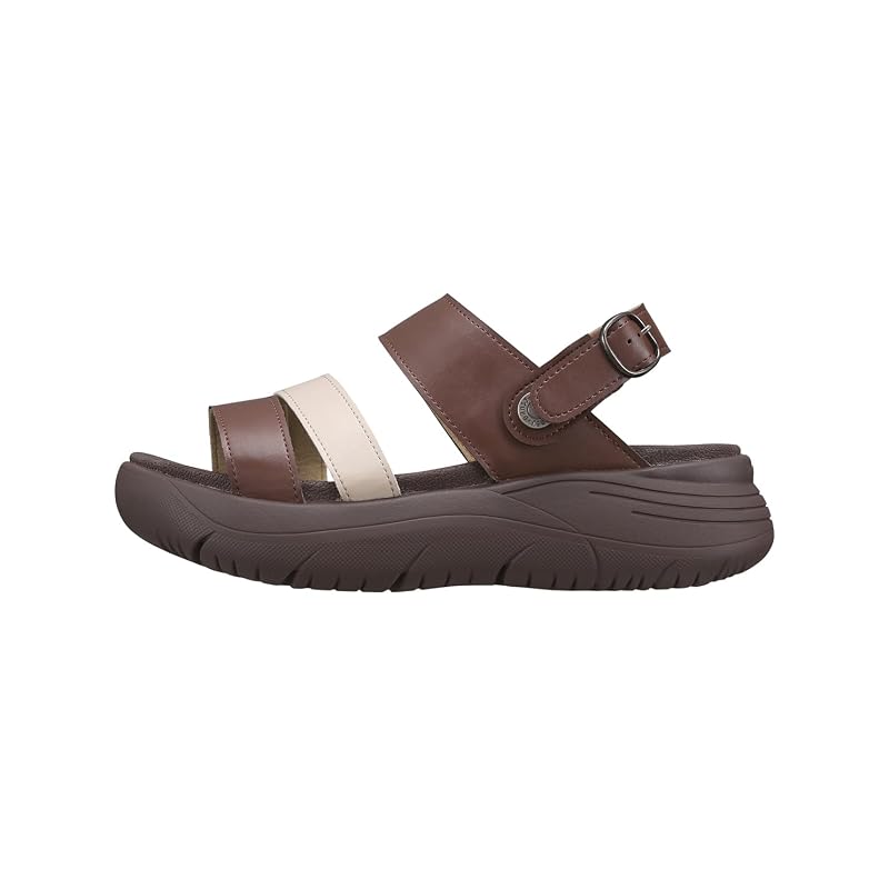 [Pansy] MS210 Back-strap sandals for women, 2-way, platform, size L, brown