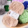 Fluffy Faux Mink Fur Yarn Skin Friendly Plush Yarn Thread Imitation Mink Yarn  Winter