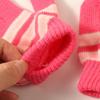 Kinder Jungen Winter Weich Outdoor Sport Warm Verdickt Bedruckt Streifen Baby Fäustlinge Fingerhandschuhe