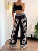 Women's Spicy Girl Fashion Printed Wide Leg Casual Pants