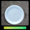 Disposable Paper Plate Halloween Birthday Party Decoration Sugarcane Pulp Disk,Picnic Party Food Plate  6 "  7"  8 " 50Pcs White