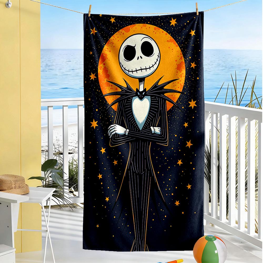 Christmas Nightmare Beach Towel Quick-Dry Soft Microfiber Comfortable Lightweight Portable for Swimming,Beach,Camping, Travel, Beach Accessories,Gym