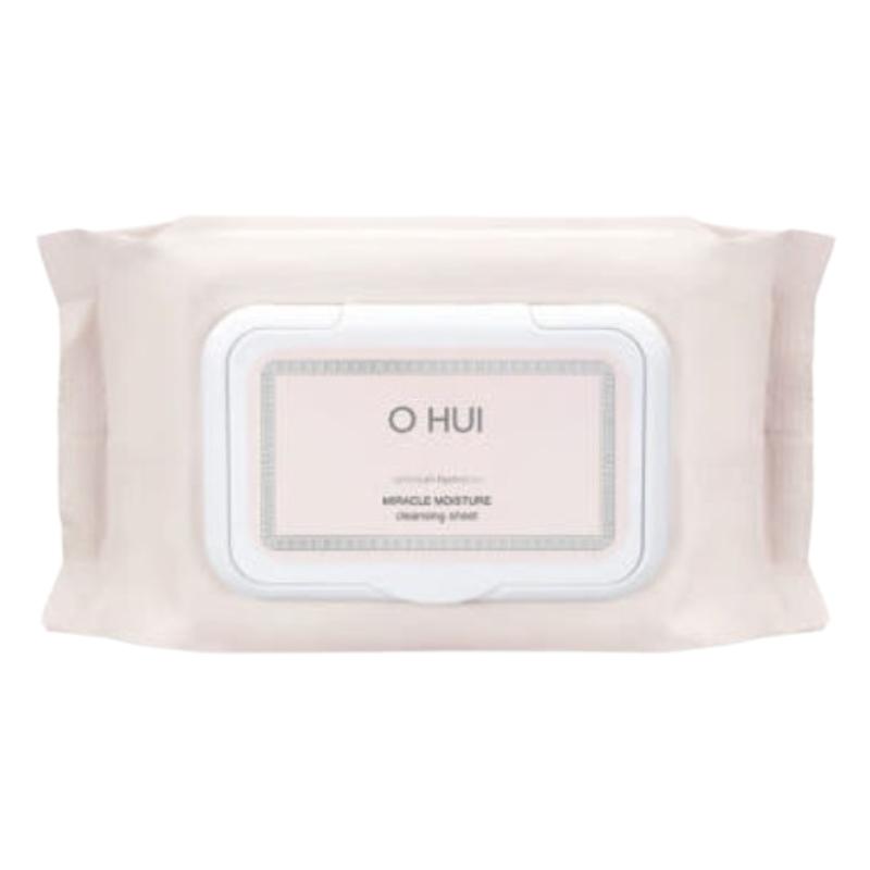 

OHUI Miracle Moisture Cleansing Tissue 60 Sheets | Gentle Makeup Remover Wipes | Korean Skincare Face Cleansing Towelettes 60 Sheets