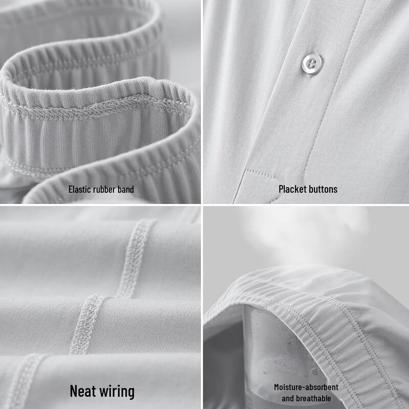 Yiershuang Men's 120-Thread Long-Staple Cotton Boxer Briefs