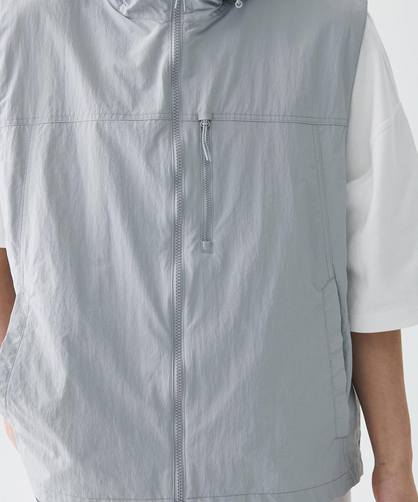 Musinsa Standard [City Leisure] Hooded Vest [Light Grey]