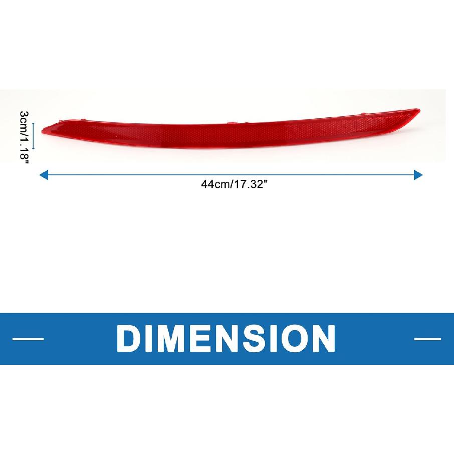 Rear Right Side Bumper Reflector No.92406F2000 Bumper Reflector Side Marker for Hyundai Elantra 2017-2018 Red