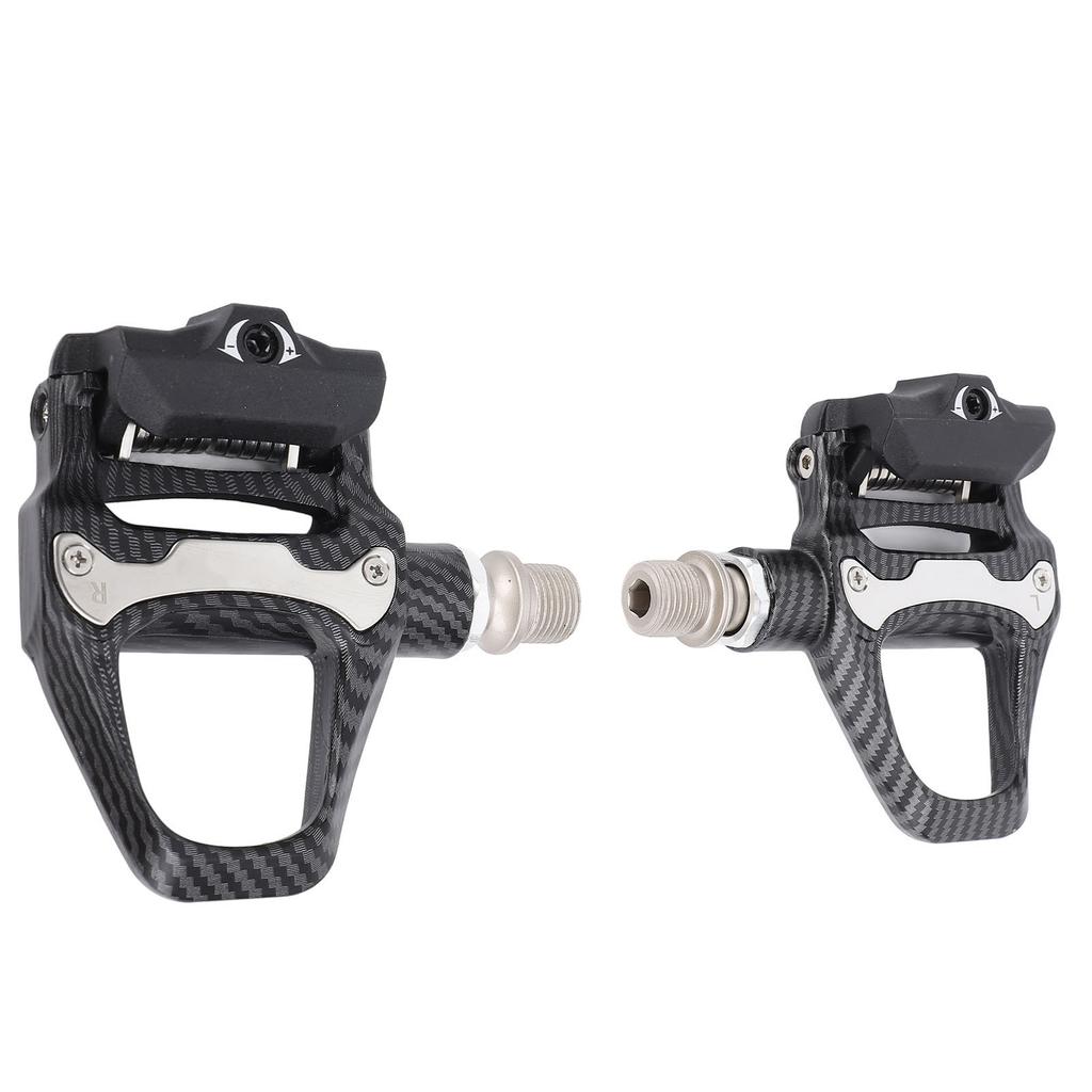 Road Bike Pedals Clipless Self Locking Lightweight Aluminum Alloy with Cleats Locking Disc for SPD‑SL System
