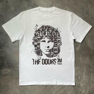 The Doors Jim Morrison T-shirt, Unisex White Cotton T-shirt, Size S-5XL Unisex T-Shirt
