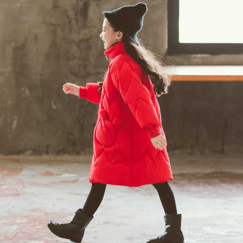 Kids Winter School Girls Children Clothing Boys Long Jacket Baby Girl Clothes Faux Fur Collar Coat Snowsuit Outerwear Coat Parka