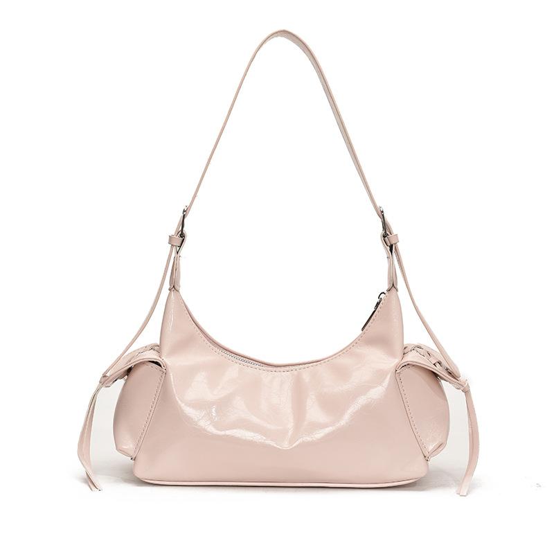 Locomotive style soft leather armpit bag women's summer new fashion simple shoulder messenger bag