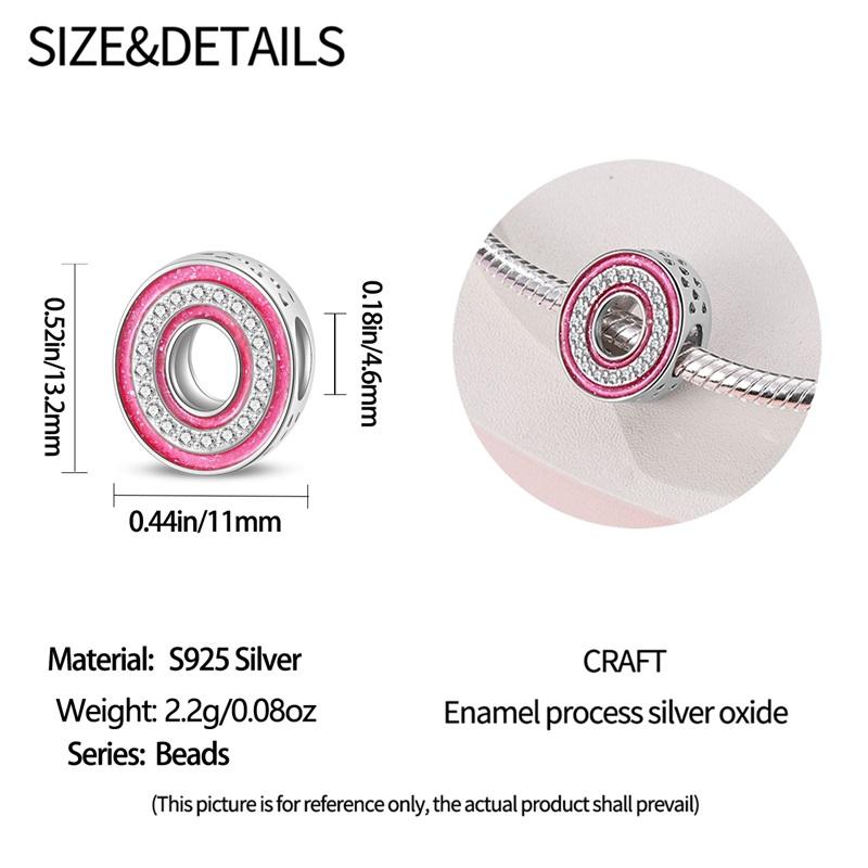 New In 26 Pink Pave A- Z Alphabet Beads Copper Love Letter Charm Fit Original 3Mm Charms Bracelet Bangle Fine Jewelry Gifts