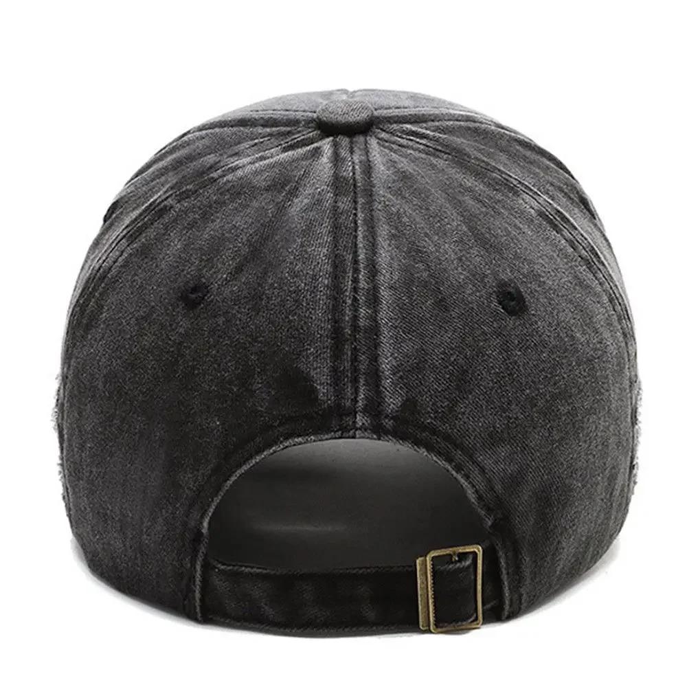 Four Seasons Men's Baseball Cap Casual Wash Embroidered Cap Curved Brim Bowler Sun Hat Official Website