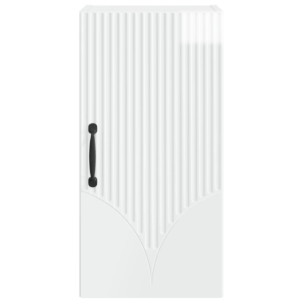 Bathroom Wall Cabinet HOORN High Gloss White 30 X 31 X 59 Cm