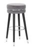Bar Stool Paris Gray Silver Cm Ø 35X74