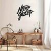 Never Give Up Metal Wall Art Modern Home Decor Rustproof Indoor Outdoor