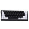 Wired Keyboard 60 Percent 61 Keys RGB Backlit Mechanical Feel Portable Computer Keyboard for Gaming Work