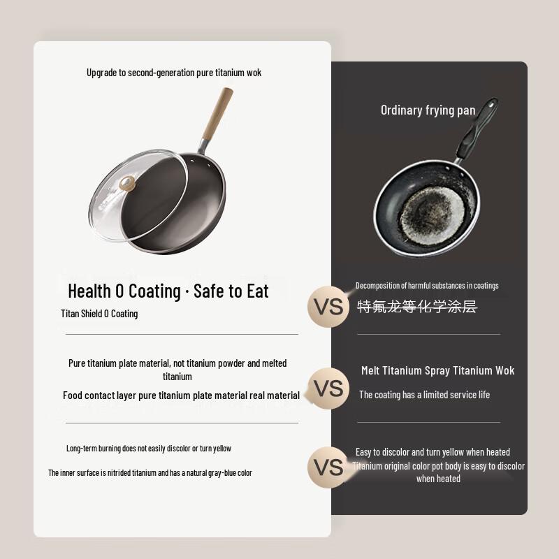JD Zhizao Pure Titanium Wok Pro