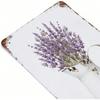 Metal Wall Art Lavender Flowers Retro Vintage Home Decor