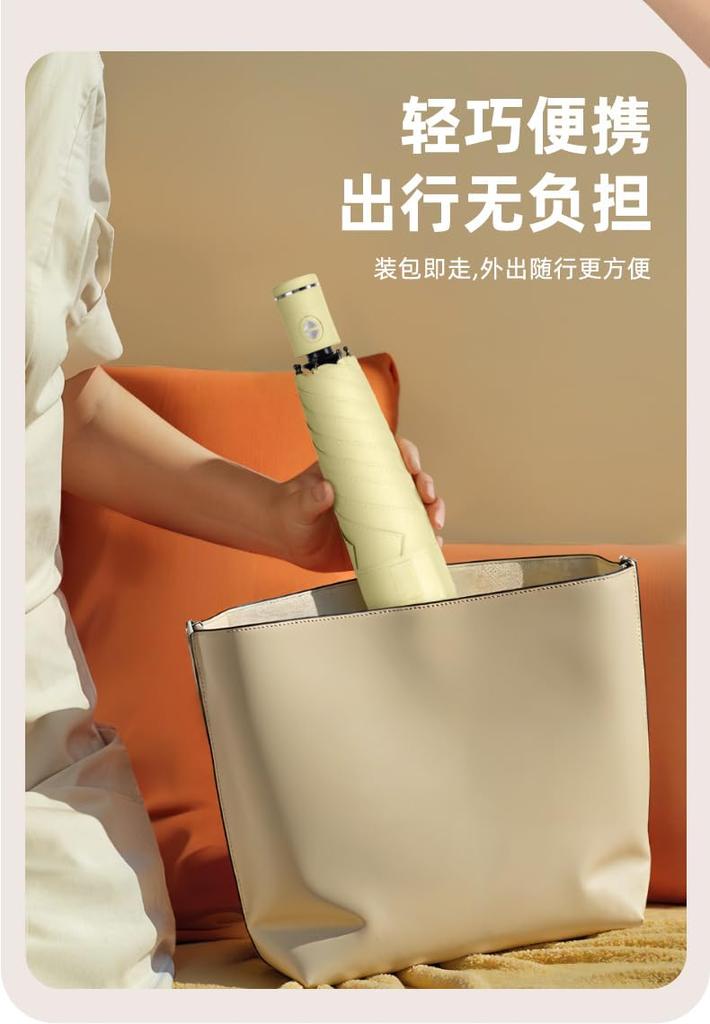 Folding Folds in 3 Shape Light Super Automatic Stays UV Solid Strong Suitable for Men and Sun and Rain Umbrella, Seconds, Memory, Lightweight,