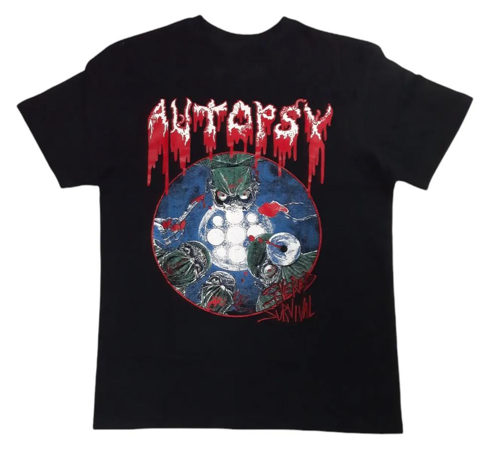AUTOPSY  SEVERED SURVIVAL Unisex Black shirt Full size Unisex T-Shirt XL