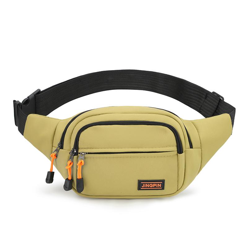 Nylon Men Chest Bag Large Capacity Adjustable Strap Outdoor Waist Bag Japanese Style Multi Functional Sports Walking Bag Riding