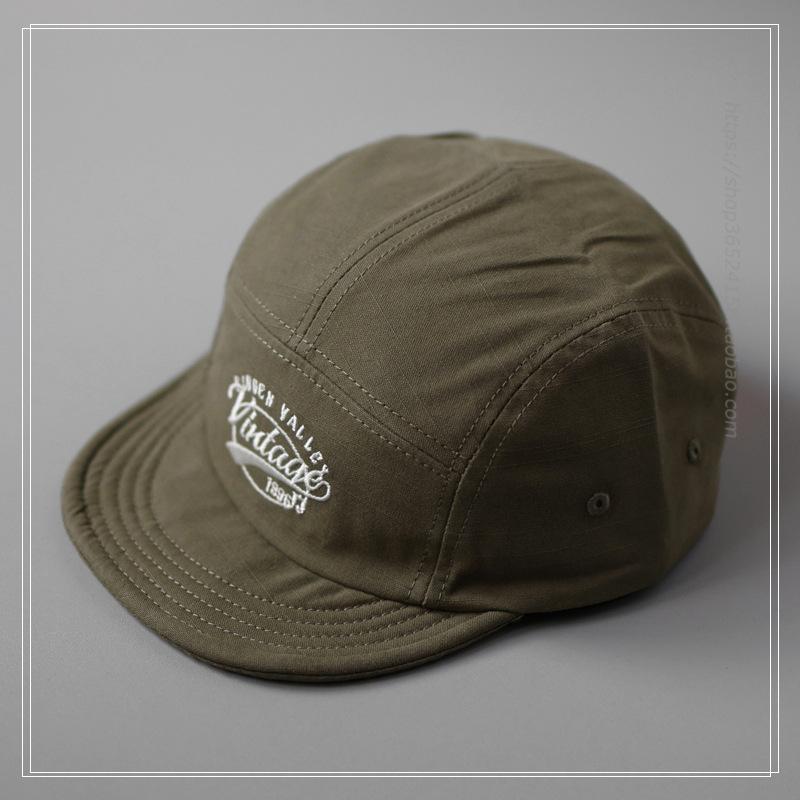 Couple's 5-Panel Reverse Brim Baseball Cap Women's Men's Soft Brim Niche Sun Hat Outdoor American-style Trendy Snapback
