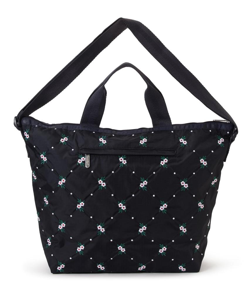 DELUXE EASY CARRY Lattice EMB TOTE/4360/Floral