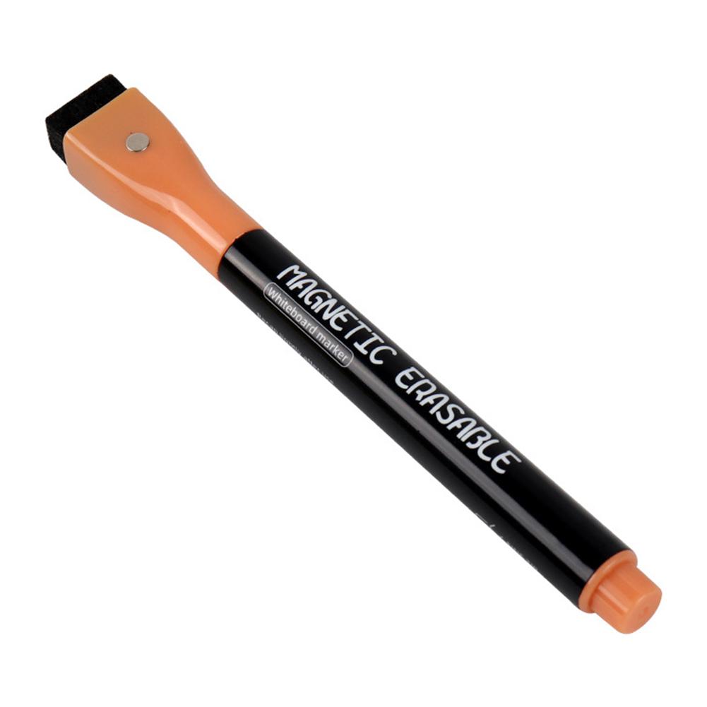 

Magnetic Whiteboard Markers Erasable Liquid Chalk Markers with Eraser Water-base Ink Quick Drying School Office Supplies коричневий