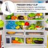 Aluminum Freezer Shelf Clip for Refrigerator Support 10Pcs Silver Durable Hooks