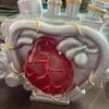 Engine Heart Figurine Desktop Heart Ornament Resin Heart Engine Sculpture for Home Living Room Bookshelf Cabinet Decoration