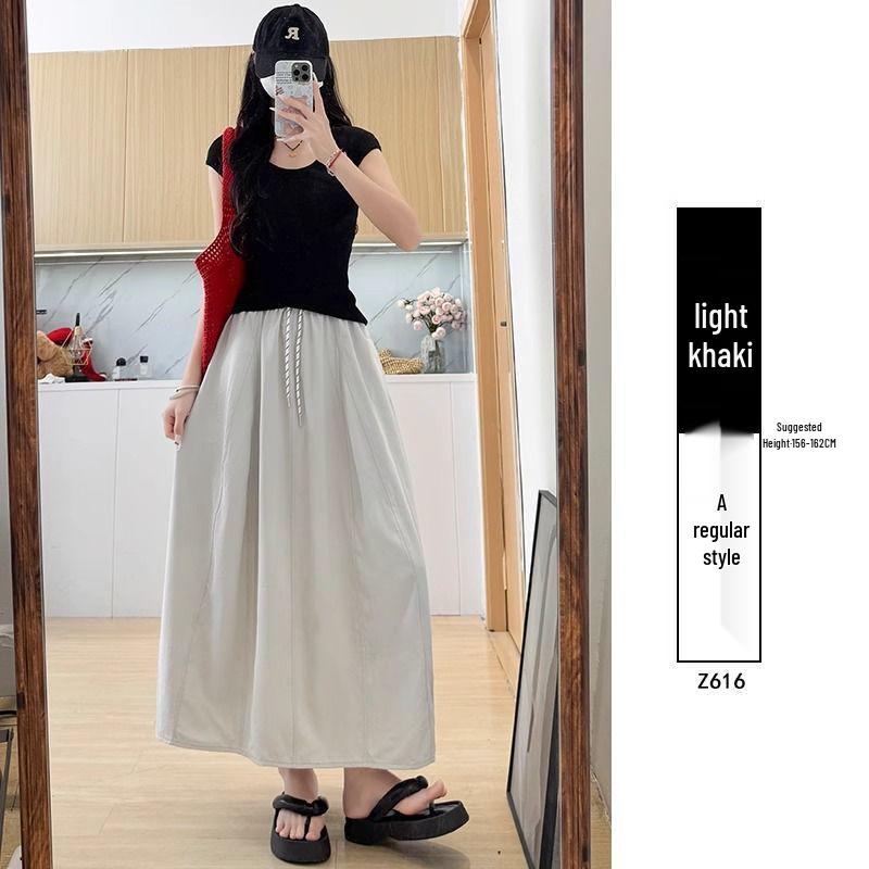 Vintage A-Line Midi Skirt for Women - Spring/Summer 2025