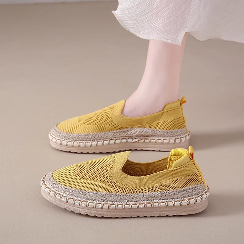 Fashion Autumn Women's Casual Shoes Mesh Breathable Comfortable Non Slip Fashion Flat Shoes Platform Outdoor Walking Shoes Zapatos Mujer