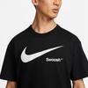 Nike T Shirts Men's Black Crew Neck Moderate Straight Fit (Unisex) T-Shirts DX6309 010