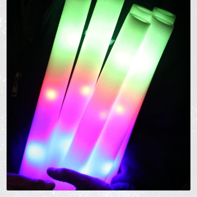 1PC handheld concert glow stick large party support stick wholesale colorful sponge atmosphere disposable glow stick