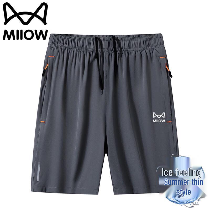 MiiOW Men s Ice-Feel Sports Shorts L